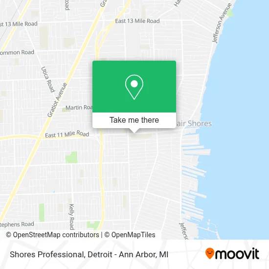Shores Professional map