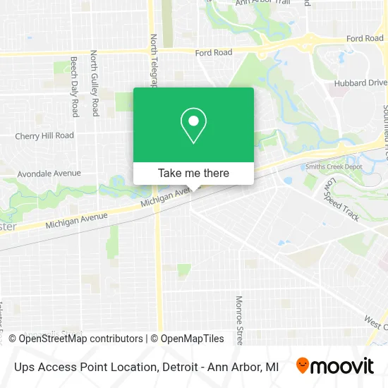 Ups Access Point Location map