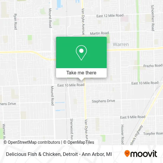 Delicious Fish & Chicken map