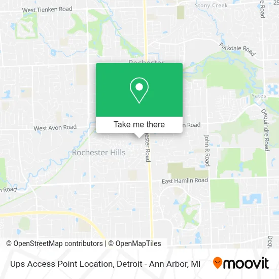 Ups Access Point Location map