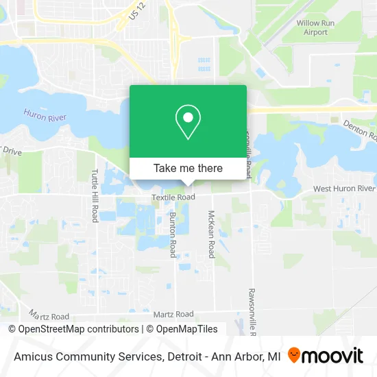 Amicus Community Services map