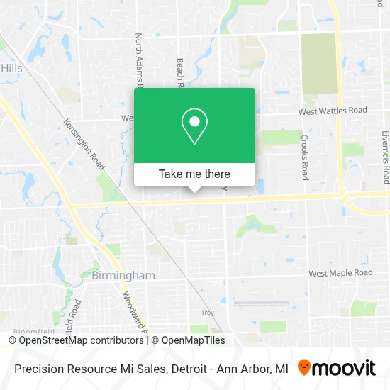 Precision Resource Mi Sales map