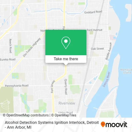 Alcohol Detection Systems Ignition Interlock map