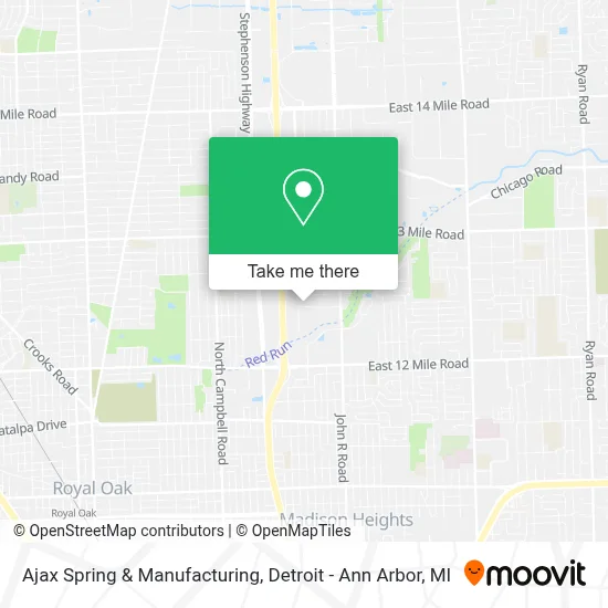 Ajax Spring & Manufacturing map