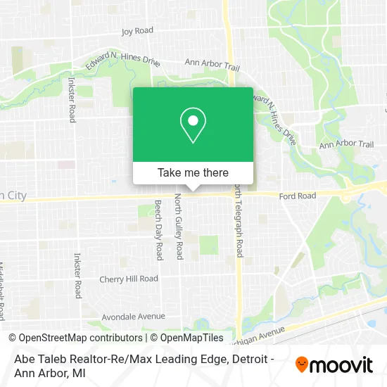 Abe Taleb Realtor-Re / Max Leading Edge map