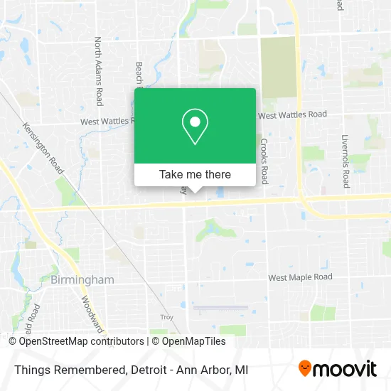 Things Remembered map