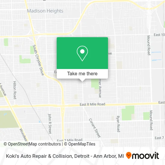 Koki's Auto Repair & Collision map