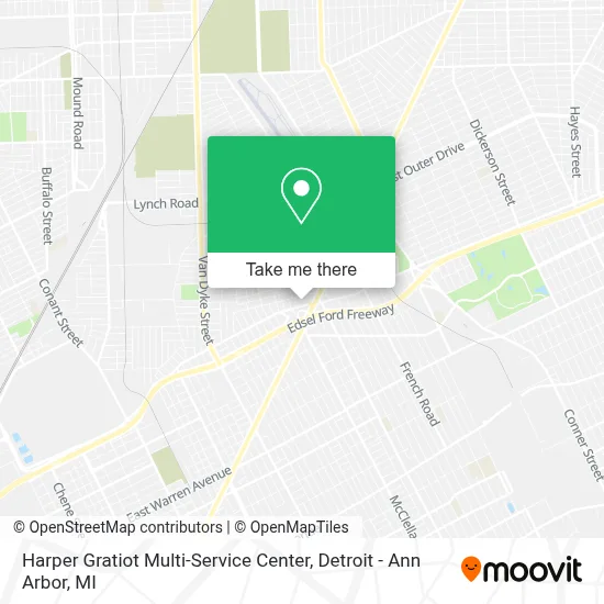 Harper Gratiot Multi-Service Center map