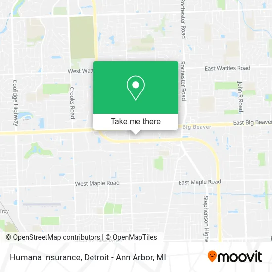 Humana Insurance map