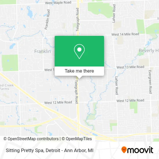 Sitting Pretty Spa map