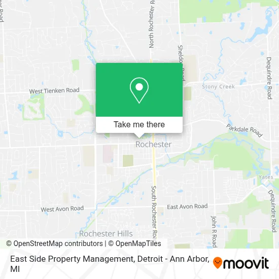 East Side Property Management map