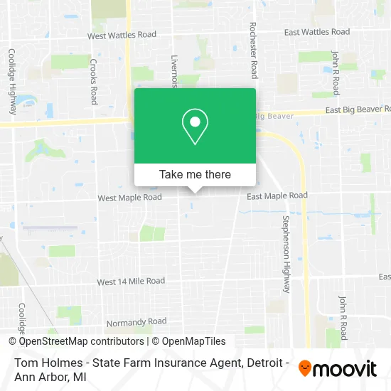 Tom Holmes - State Farm Insurance Agent map