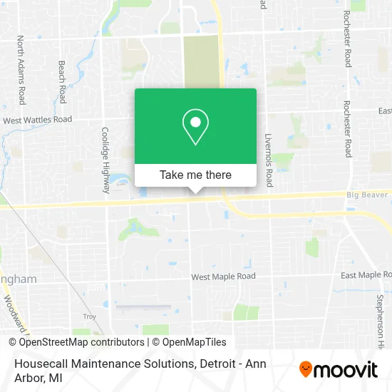 Housecall Maintenance Solutions map