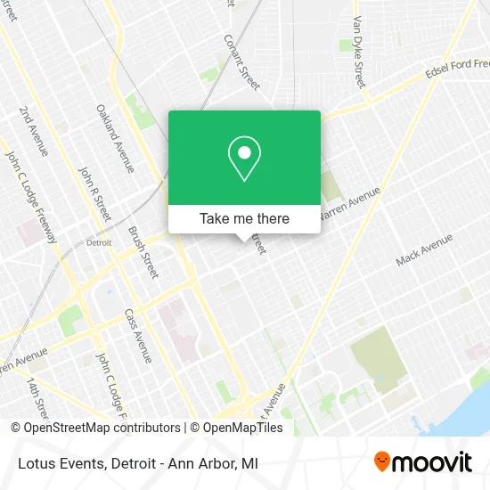 Lotus Events map