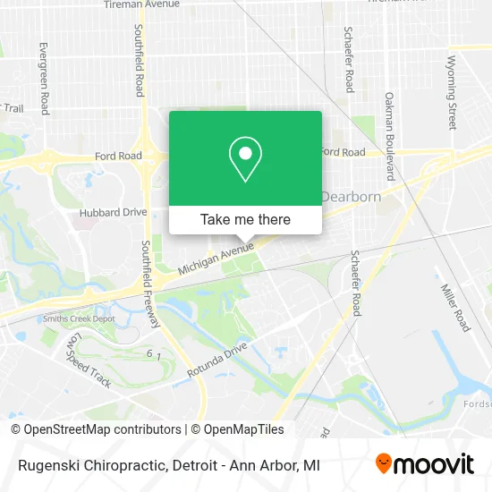 Rugenski Chiropractic map