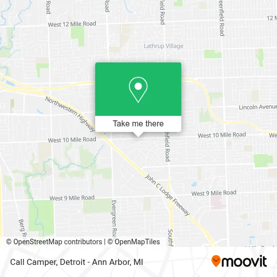 Call Camper map