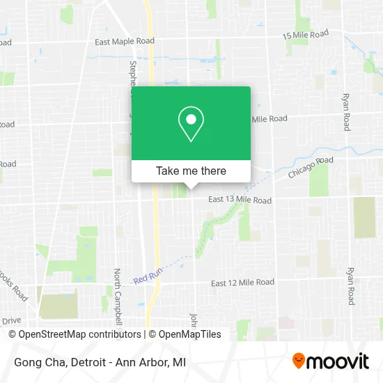 Gong Cha map