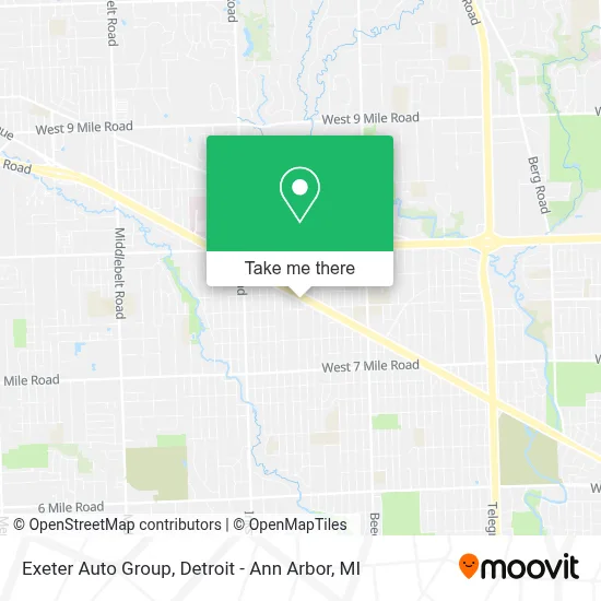 Exeter Auto Group map