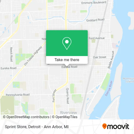 Sprint Store map