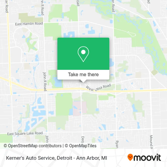 Kerner's Auto Service map