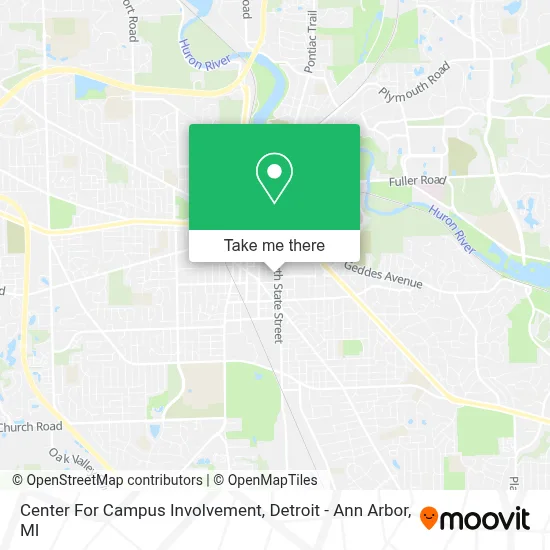 Center For Campus Involvement map