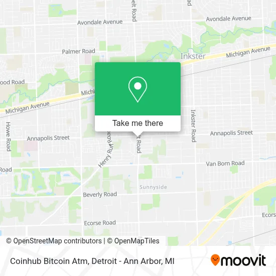 Coinhub Bitcoin Atm map