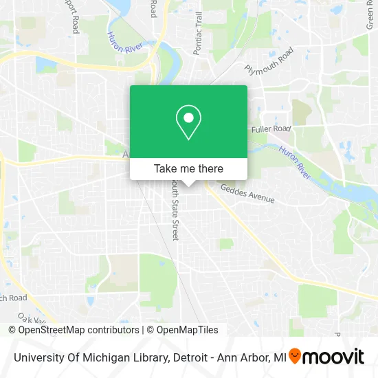 University Of Michigan Library map