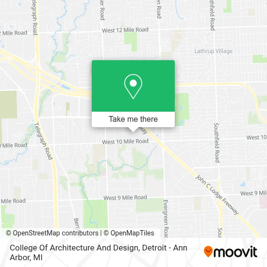 College Of Architecture And Design map