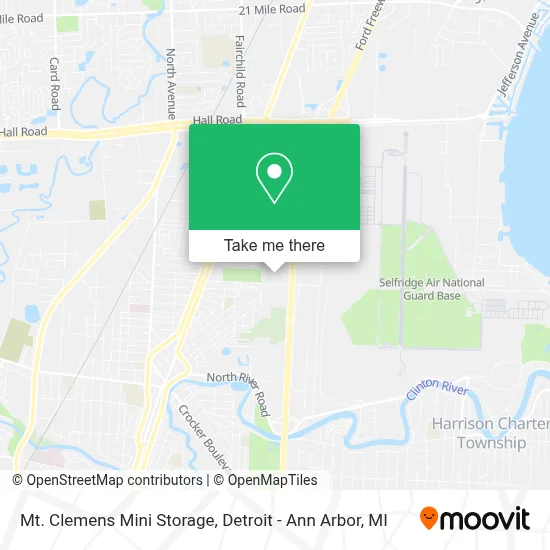 Mt. Clemens Mini Storage map
