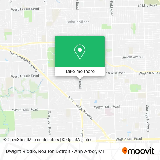 Dwight Riddle, Realtor map
