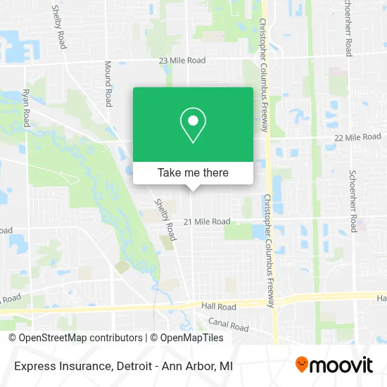 Express Insurance map