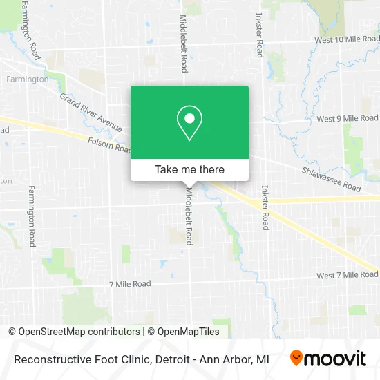Reconstructive Foot Clinic map