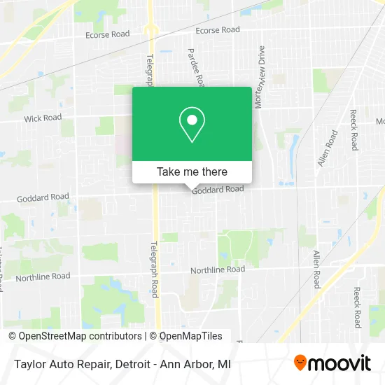 Taylor Auto Repair map