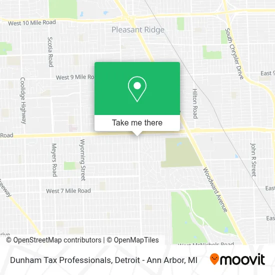 Dunham Tax Professionals map