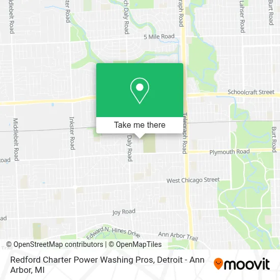Redford Charter Power Washing Pros map