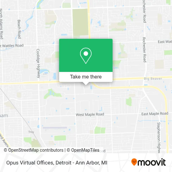 Opus Virtual Offices map