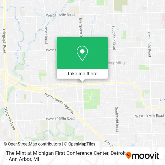 The Mint at Michigan First Conference Center map