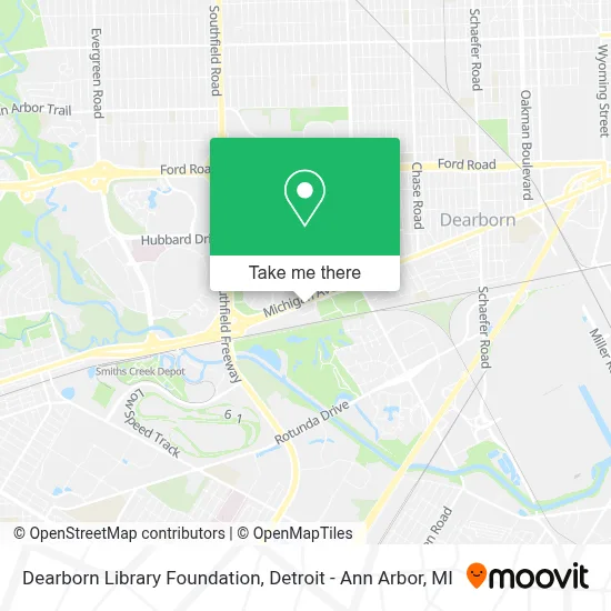 Dearborn Library Foundation map