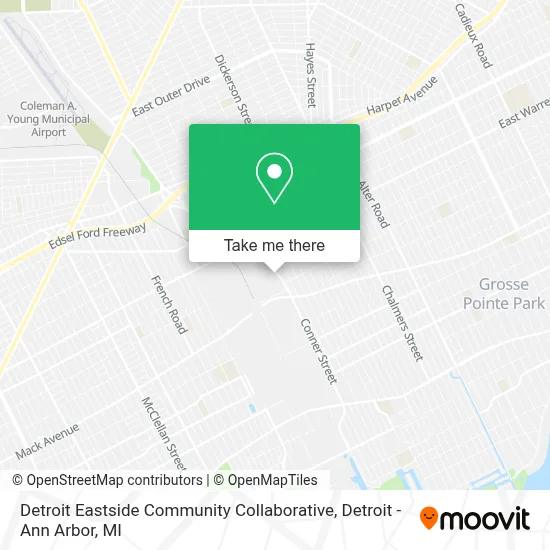 Detroit Eastside Community Collaborative map