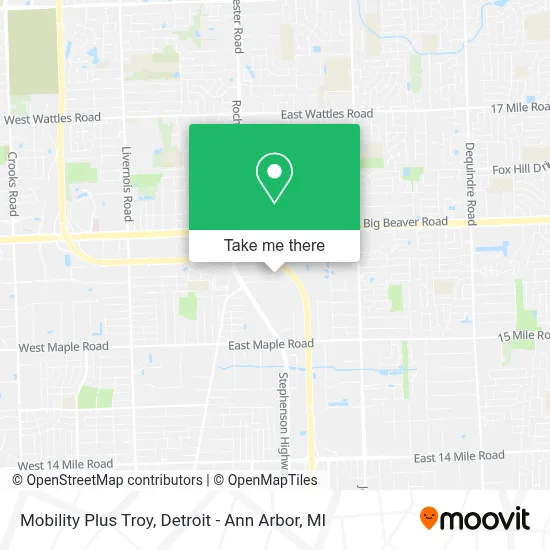 Mobility Plus Troy map