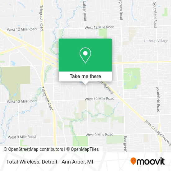 Total Wireless map