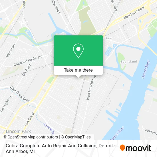 Cobra Complete Auto Repair And Collision map