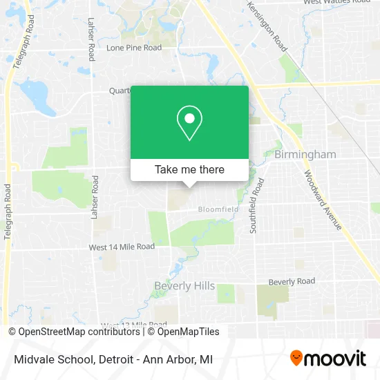 Midvale School map