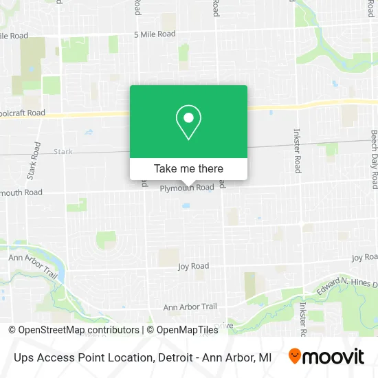 Ups Access Point Location map