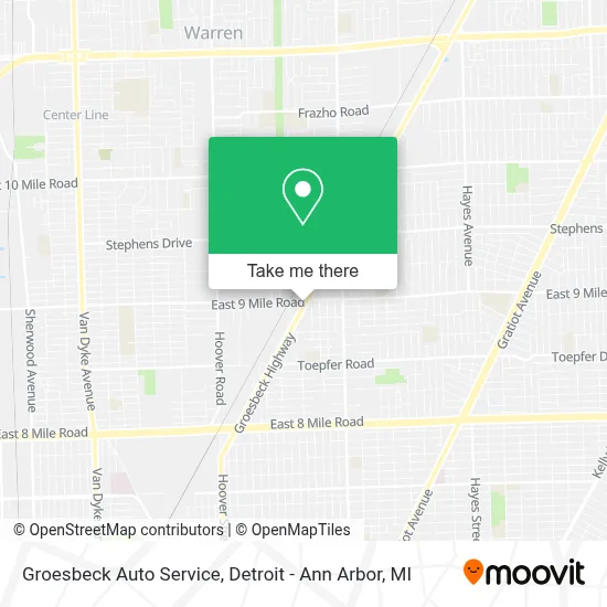 Groesbeck Auto Service map