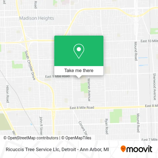 Ricuccis Tree Service Llc map