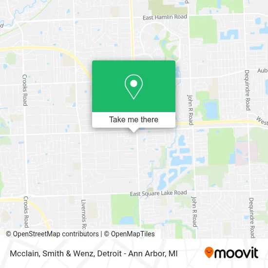 Mcclain, Smith & Wenz map