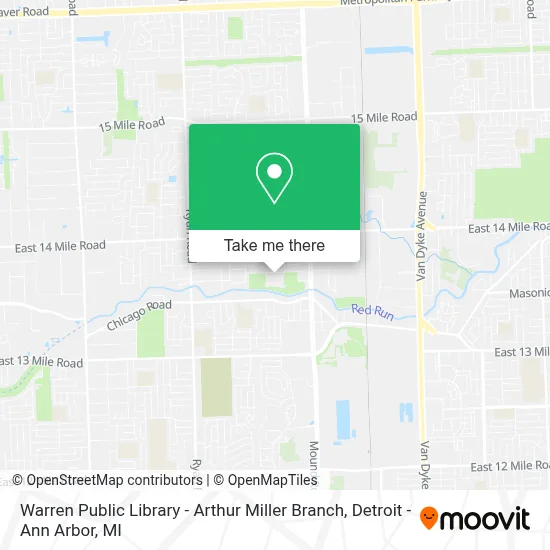 Warren Public Library - Arthur Miller Branch map