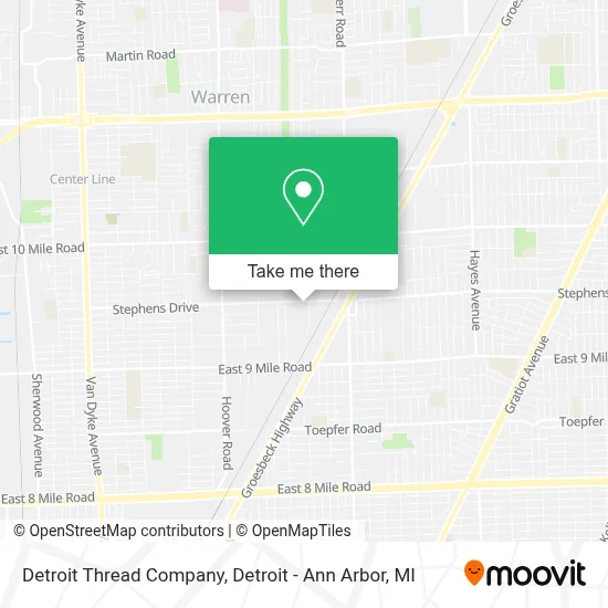 Detroit Thread Company map