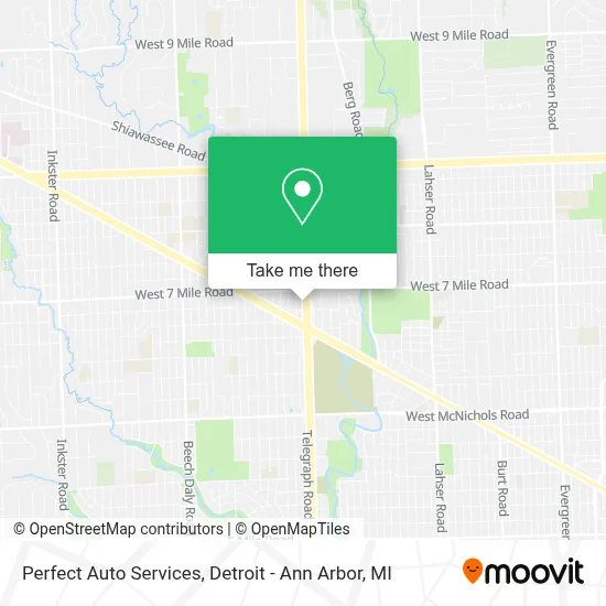 Perfect Auto Services map